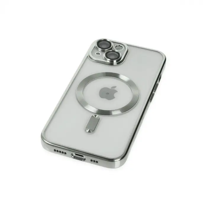 Apple İphone 14 Kılıf Kross Magneticsafe Kapak - Gümüş
