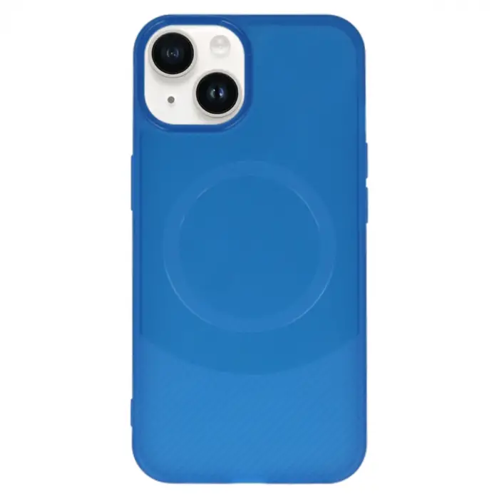 Apple İphone 14 Kılıf Maya Karbon Kapak - Lacivert