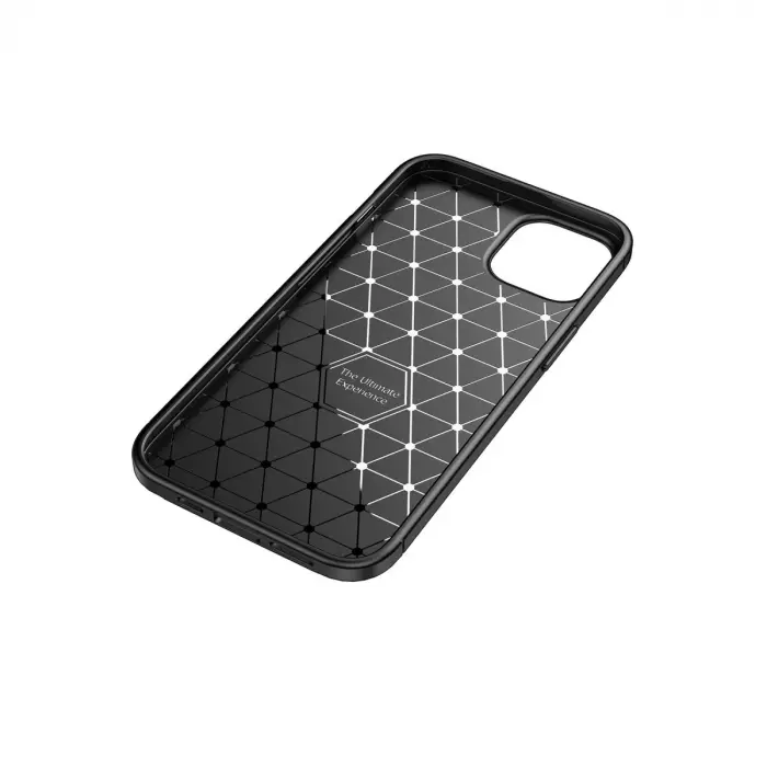Apple İphone 14 Plus Kılıf Auto Focus Karbon Kapak - Siyah