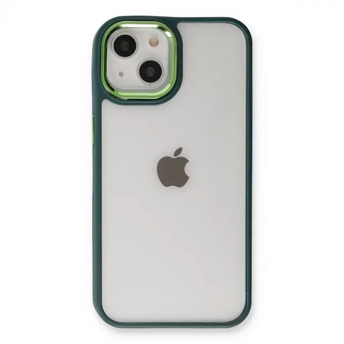 Apple İphone 14 Plus Kılıf Dora Kapak - Haki Yeşil