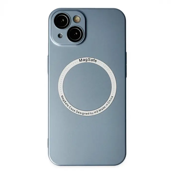 Apple İphone 14 Plus Kılıf Jack Magneticsafe Lens Silikon - Sierra Blue