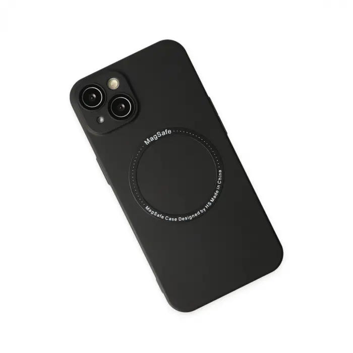 Apple İphone 14 Plus Kılıf Jack Magneticsafe Lens Silikon - Siyah