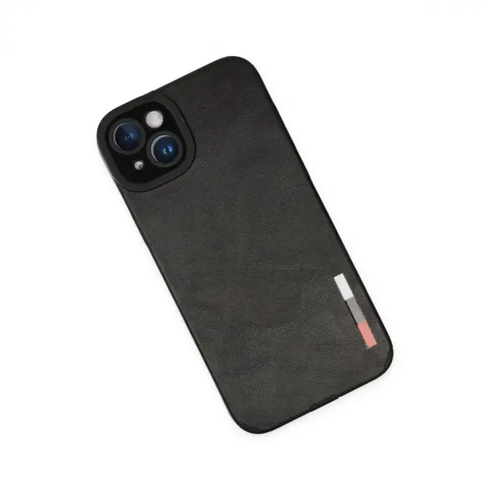 Apple İphone 14 Plus Kılıf Loop Deri Silikon - Siyah