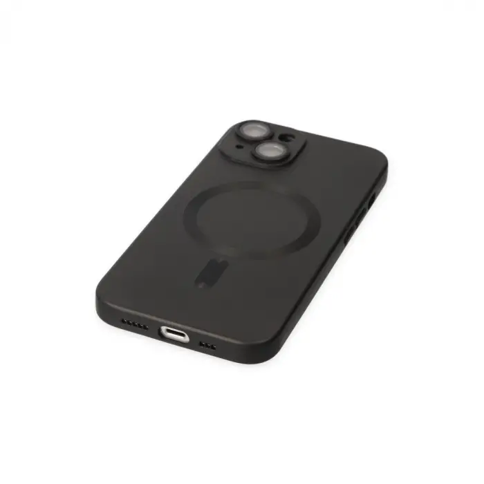 Apple İphone 14 Plus Kılıf Moshi Lens Magneticsafe Silikon - Siyah
