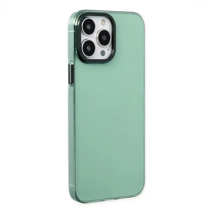 Apple İphone 14 Pro Kılıf Anka Pc Sert Metal Kapak - Yeşil