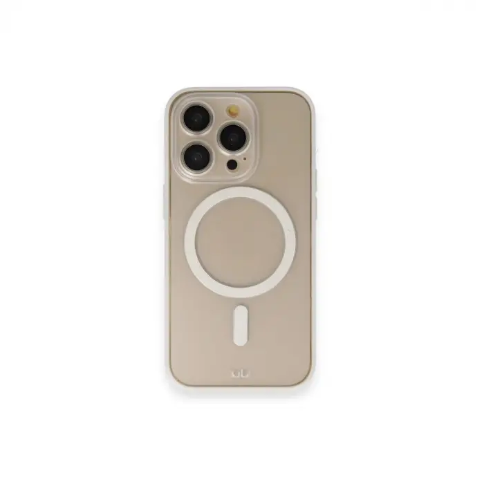 Apple İphone 14 Pro Kılıf Grand Magneticsafe Kapak - Beyaz