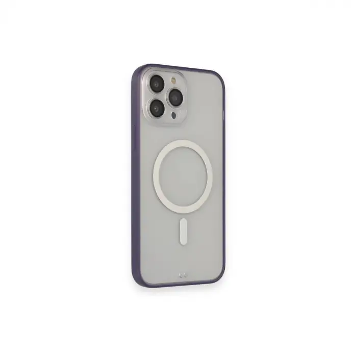 Apple İphone 14 Pro Kılıf Grand Magneticsafe Kapak - Mor