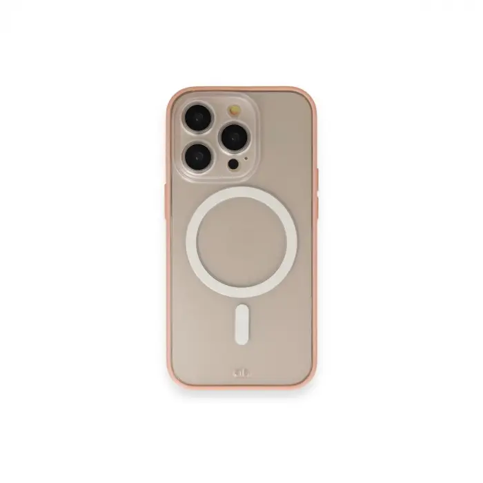 Apple İphone 14 Pro Kılıf Grand Magneticsafe Kapak - Pembe
