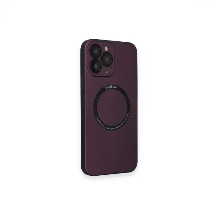 Apple İphone 14 Pro Kılıf Jack Magneticsafe Lens Silikon - Mürdüm