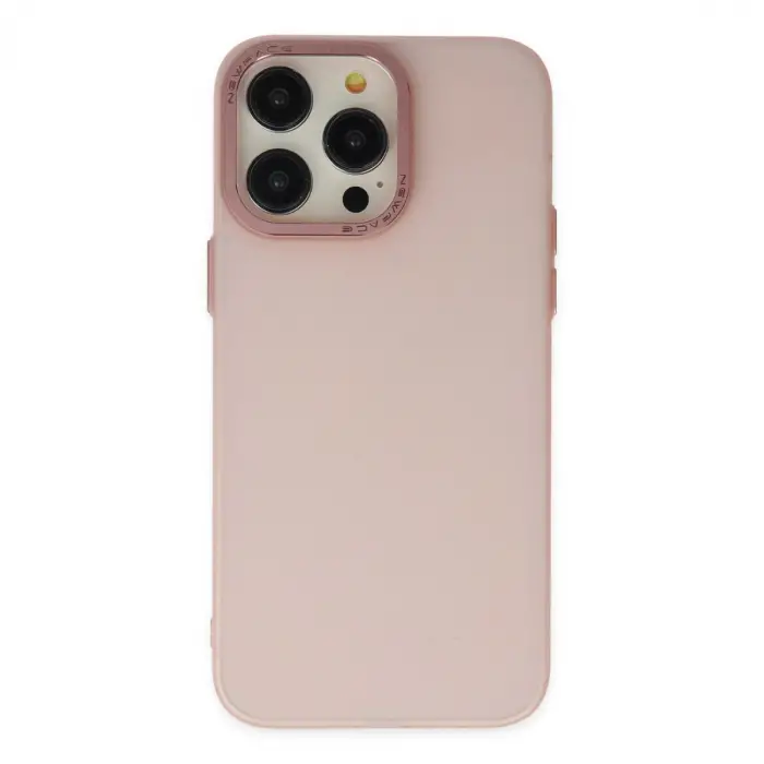 Apple İphone 14 Pro Kılıf Modos Metal Kapak - Pembe