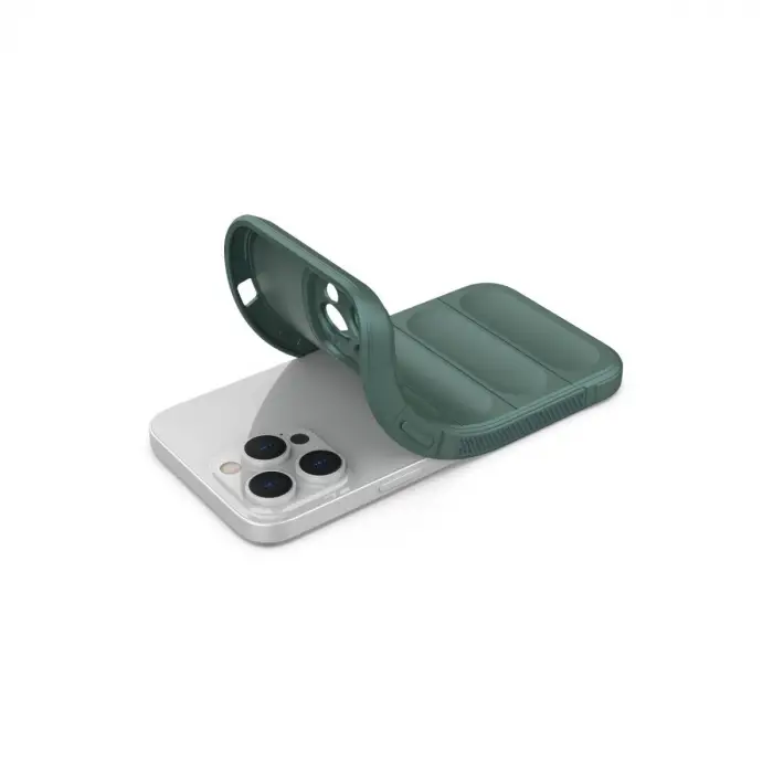 Apple İphone 14 Pro Kılıf Optimum Silikon - Koyu Yeşil