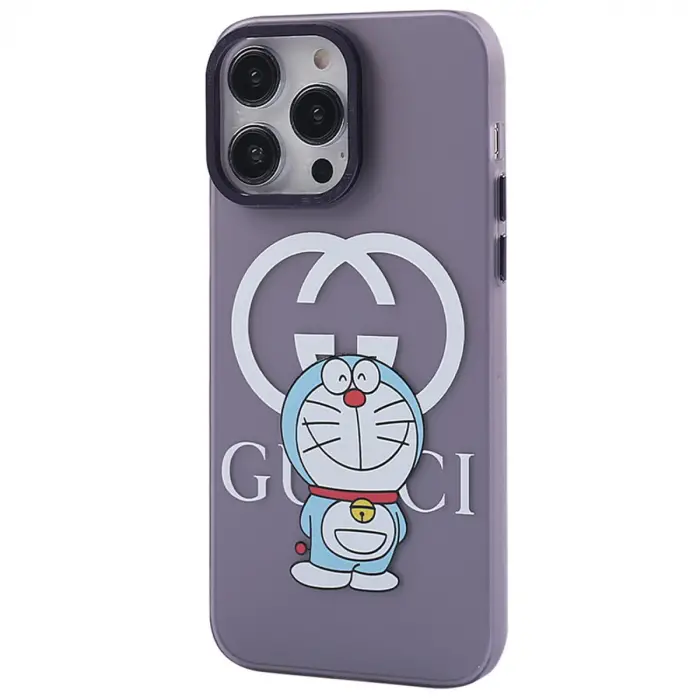 Apple İphone 14 Pro Kılıf Prada Desenli Kapak - Prada Mor - 3