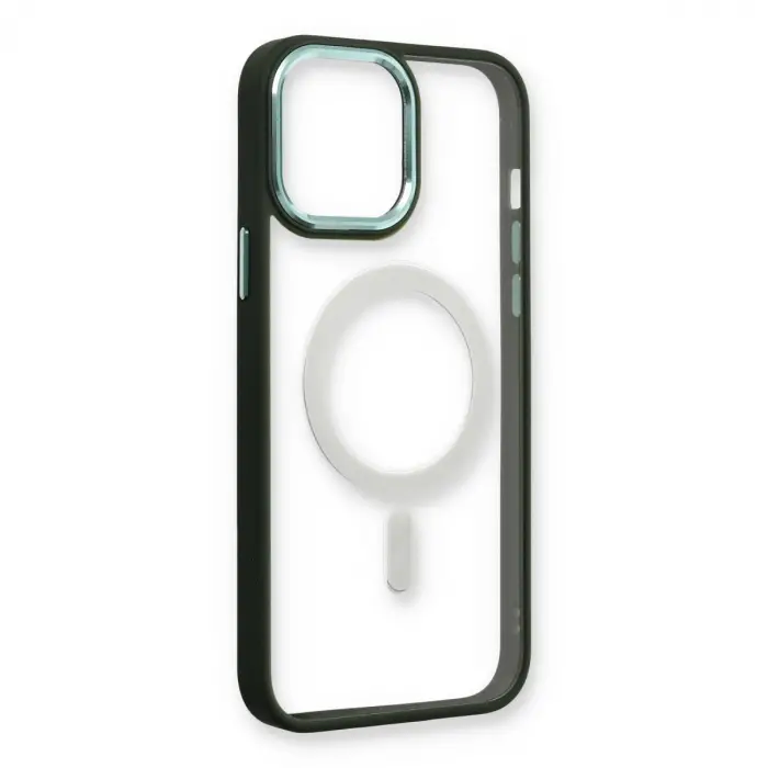 Apple İphone 14 Pro Kılıf Room Magneticsafe Silikon - Köknar Yeşili