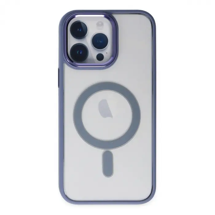 Apple İphone 14 Pro Kılıf Room Magneticsafe Silikon - Sierra Blue