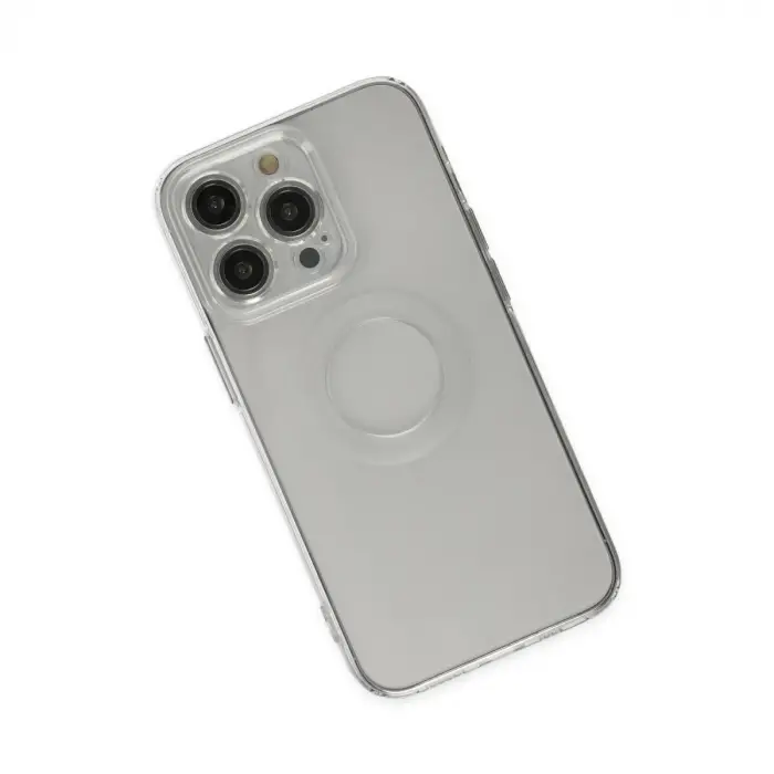 Apple İphone 14 Pro Kılıf Santa Lens Silikon - Şeffaf