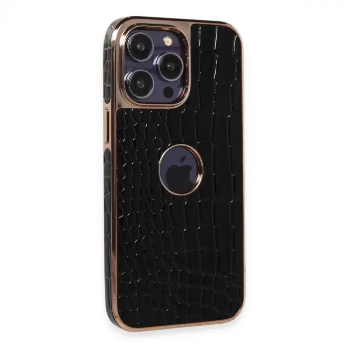 Apple İphone 14 Pro Kılıf Snake Kapak - Siyah