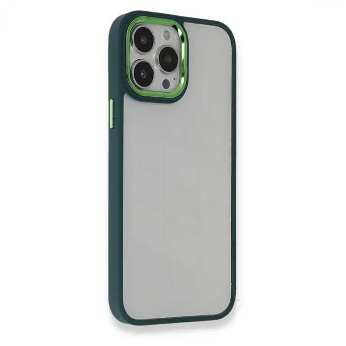 Apple İphone 14 Pro Max Kılıf Dora Kapak - Haki Yeşil