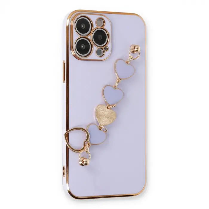 Apple İphone 14 Pro Max Kılıf Esila Silikon - Lila