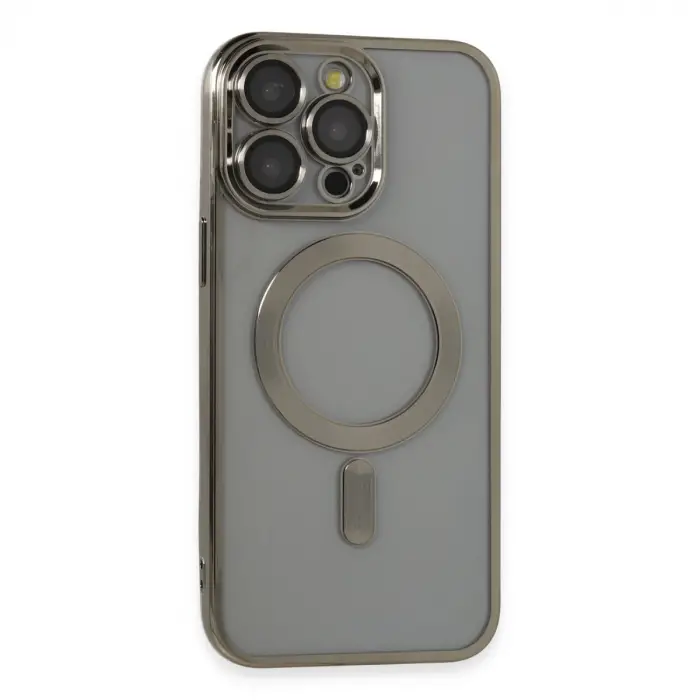 Apple İphone 14 Pro Max Kılıf Kross Magneticsafe Kapak - Titan Gri