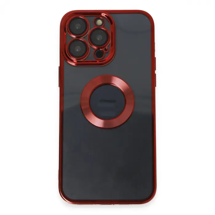 Apple İphone 14 Pro Max Kılıf Slot Silikon - Kırmızı