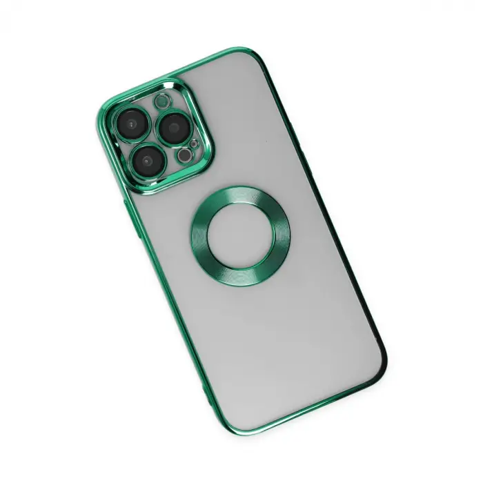 Apple İphone 14 Pro Max Kılıf Slot Silikon - Köknar Yeşili