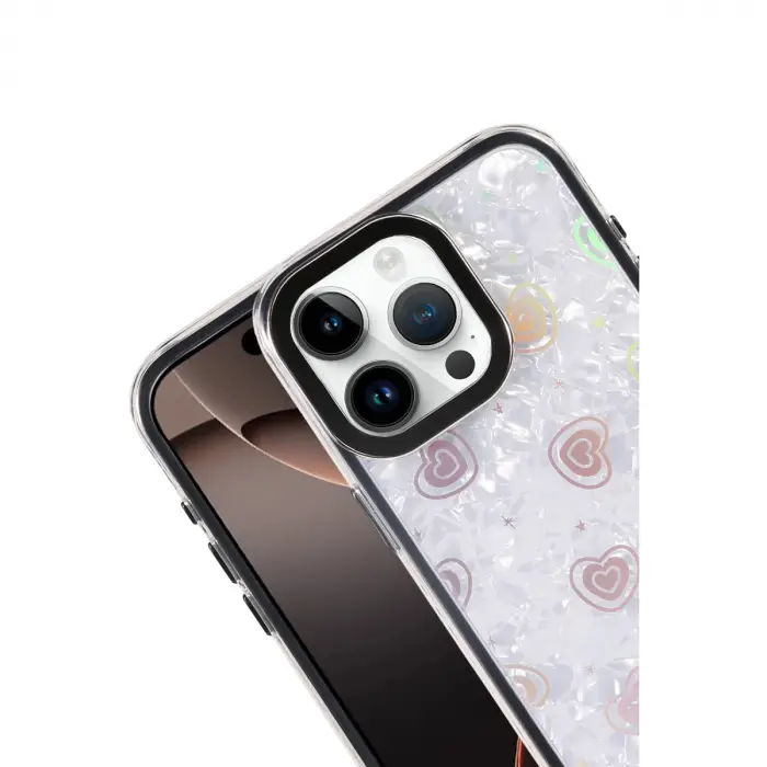 Apple İphone 14 Pro Max Lumi Desenli Kapak - Siyah