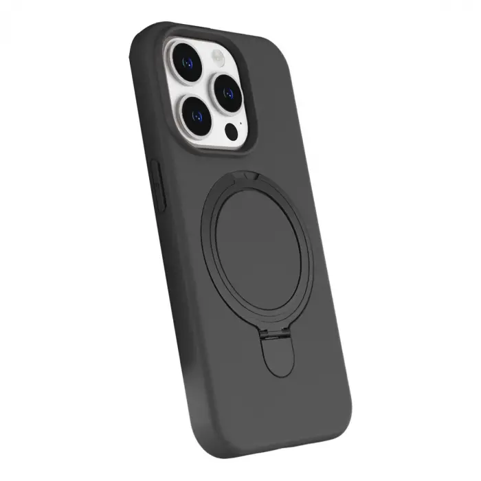 Apple İphone 14 Pro Max Regal Magsafe Standlı Kapak - Titan Gri