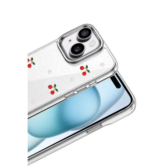 Apple İphone 15 Plus Fiyonk Desenli Kapak - Desen 9