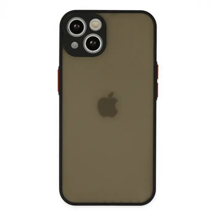 Apple İphone 15 Plus Kılıf Montreal Silikon Kapak - Siyah