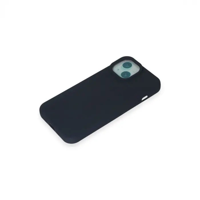 Apple İphone 15 Plus Kılıf Nano İçi Kadife Silikon - Lacivert