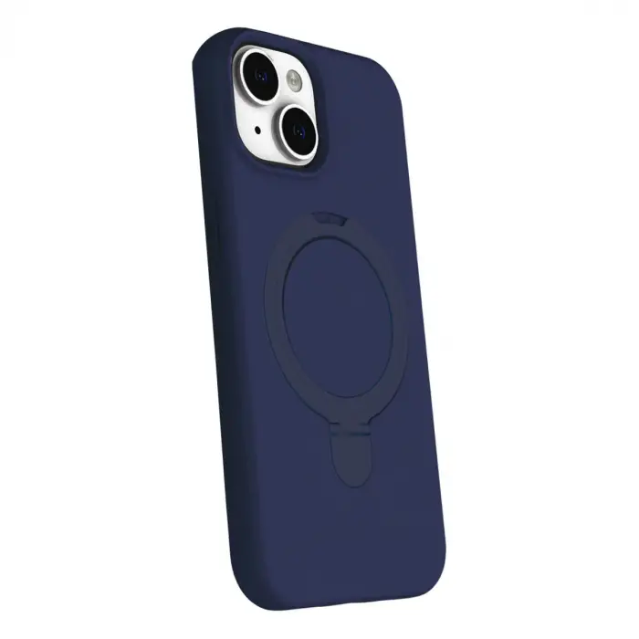 Apple İphone 15 Plus Regal Magsafe Standlı Kapak - Lacivert
