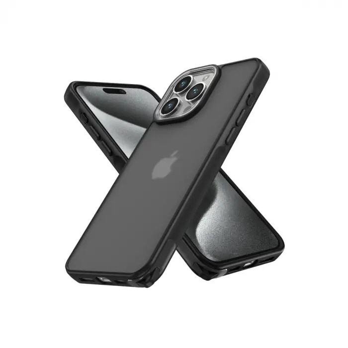 Apple İphone 15 Pro Kılıf Elegant Kapak - Siyah