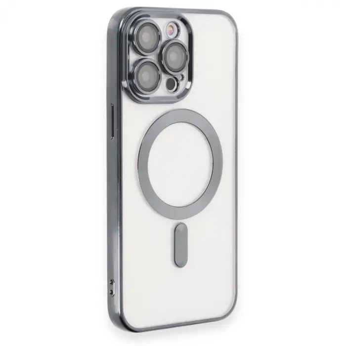 Apple İphone 15 Pro Kılıf Kross Magneticsafe Kapak - Titan Gri