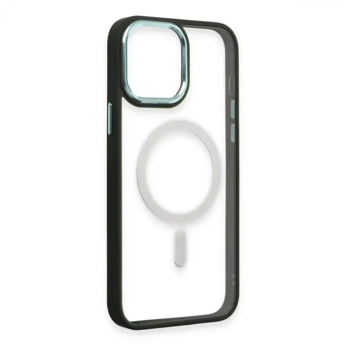 Apple İphone 15 Pro Kılıf Room Magneticsafe Silikon - Köknar Yeşili