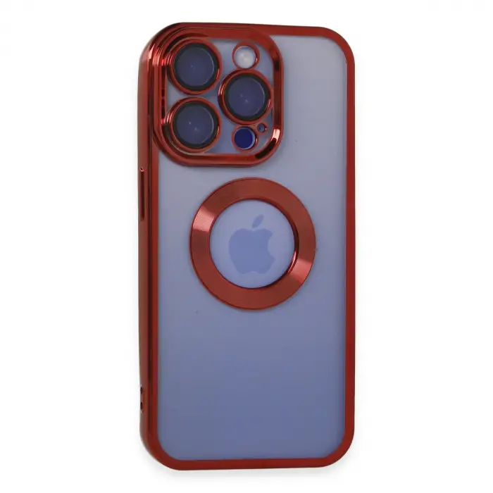 Apple İphone 15 Pro Kılıf Slot Silikon - Kırmızı