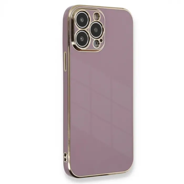 Apple İphone 15 Pro Kılıf Volet Silikon - Mor