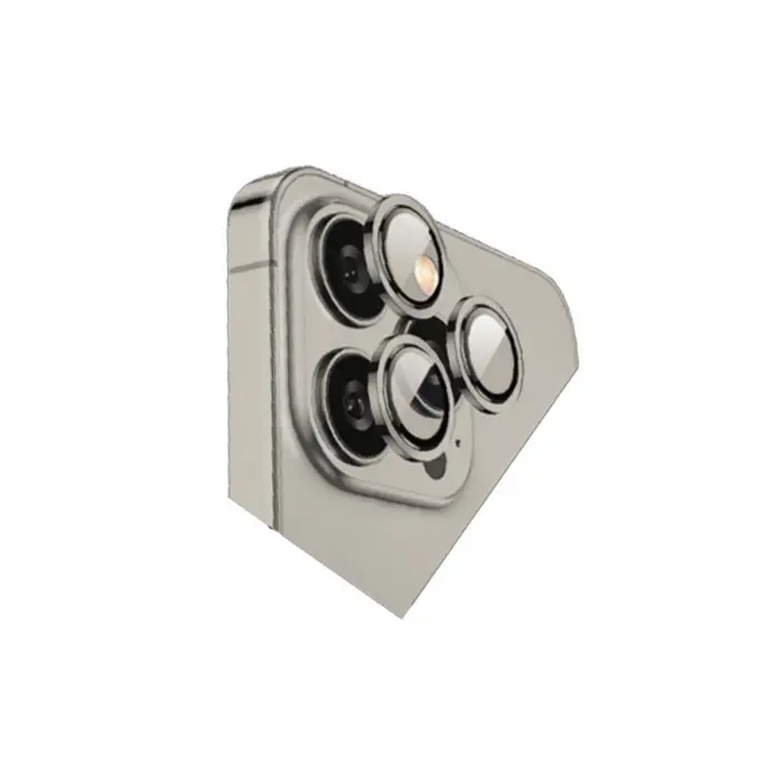 Apple İphone 15 Pro Max Bilvis Titan Kamera Lens - Titan Gri