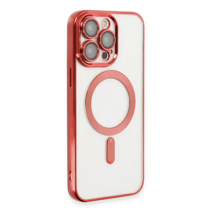 Apple İphone 15 Pro Max Kılıf Kross Magneticsafe Kapak - Kırmızı
