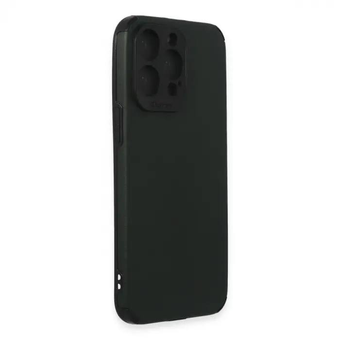 Apple İphone 15 Pro Max Kılıf Loop Deri Silikon - Yeşil