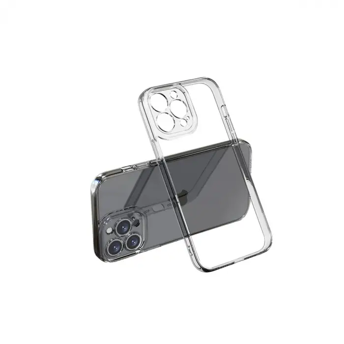 Apple İphone 15 Pro Max Kılıf Lüx Şeffaf Silikon