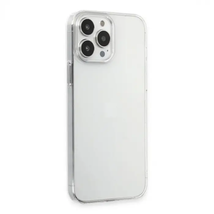 Apple İphone 15 Pro Max Kılıf Pc Sert Şeffaf Kapak - Şeffaf