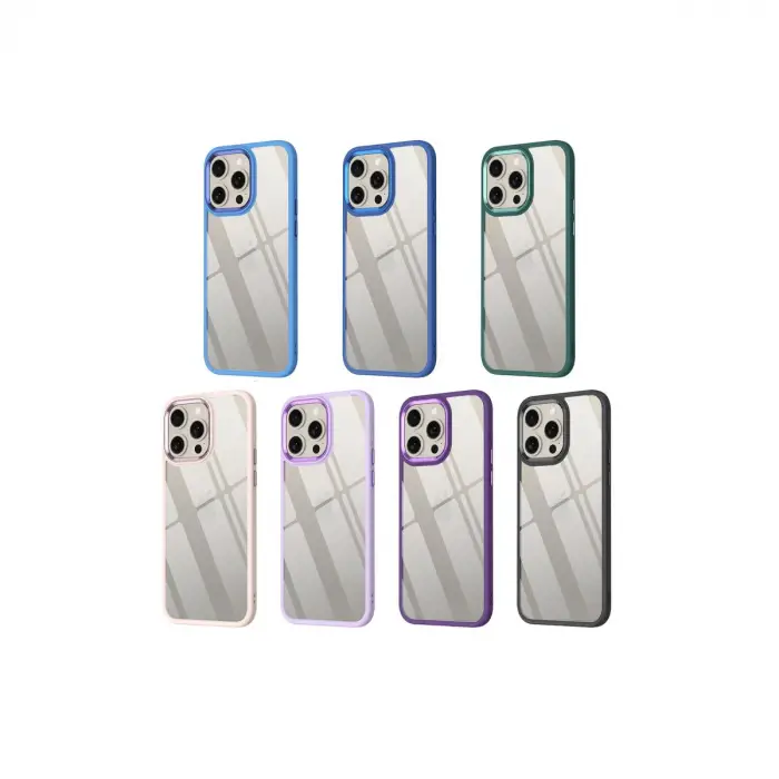 Apple İphone 15 Pro Max Kılıf Power Silikon - Lila