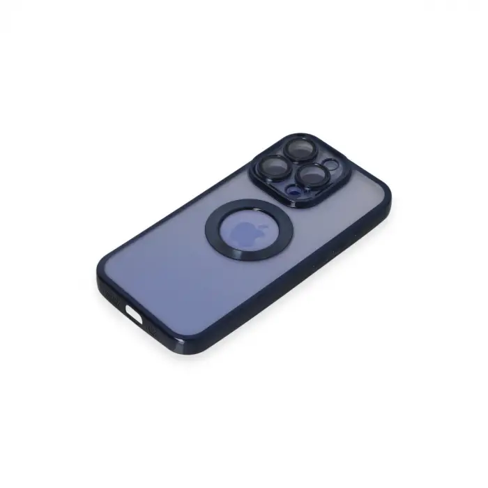 Apple İphone 15 Pro Max Kılıf Slot Silikon - Lacivert