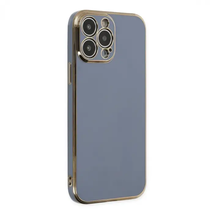 Apple İphone 15 Pro Max Kılıf Volet Silikon - Mavi