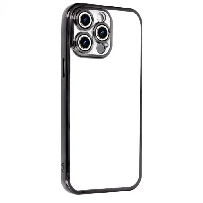 Apple İphone 15 Pro Max Razer Lensli Silikon - Siyah