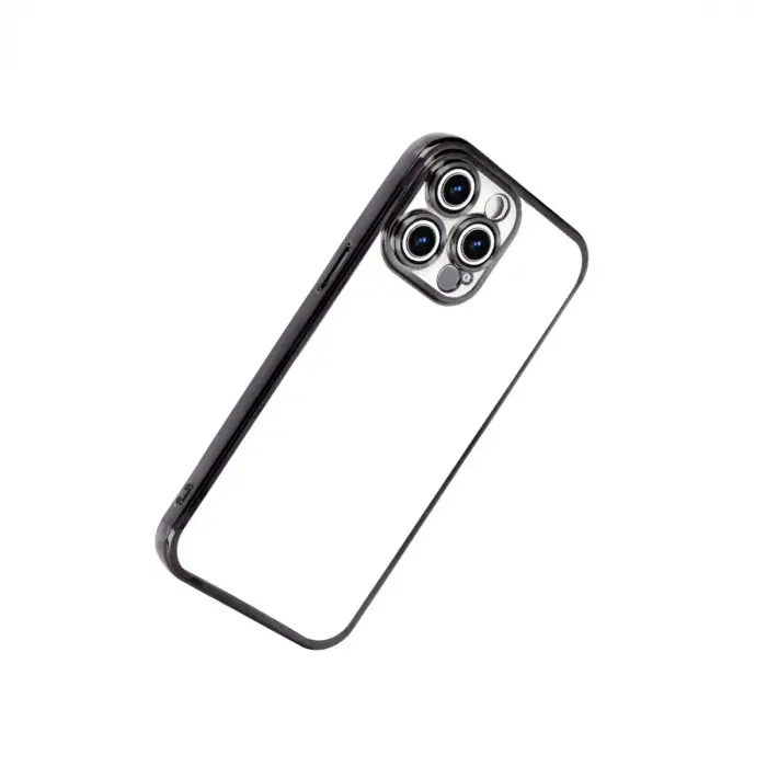 Apple İphone 15 Pro Max Razer Lensli Silikon - Siyah