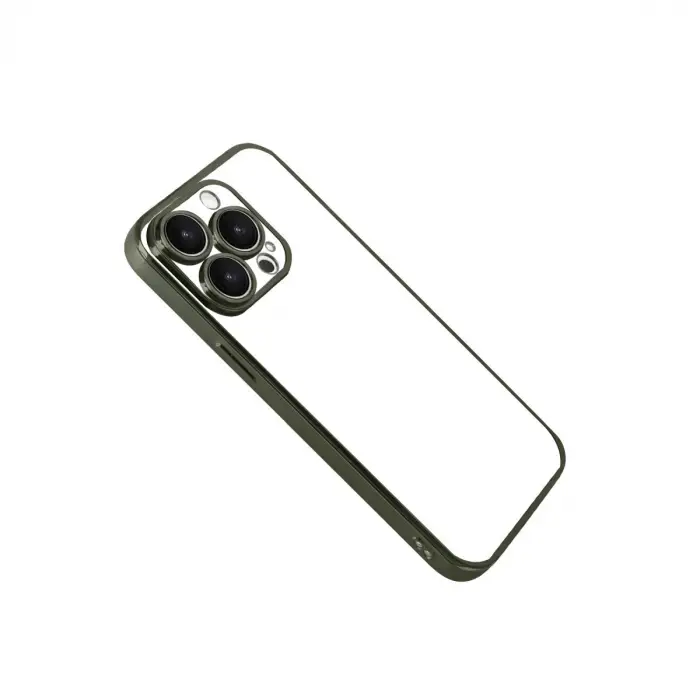 Apple İphone 15 Pro Max Razer Lensli Silikon - Yeşil