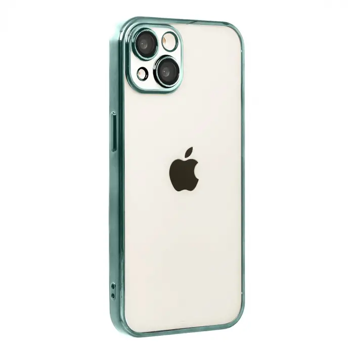Apple İphone 15 Razer Lensli Silikon - Yeşil