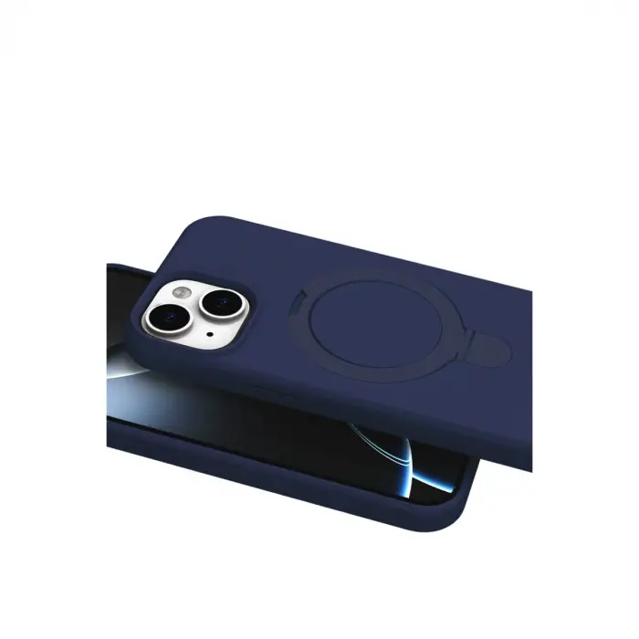Apple İphone 15 Regal Magsafe Standlı Kapak - Lacivert