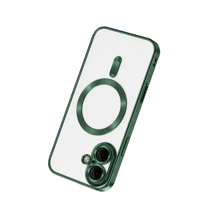 Apple İphone 16 Kılıf Kross Magneticsafe Kapak - Koyu Yeşil